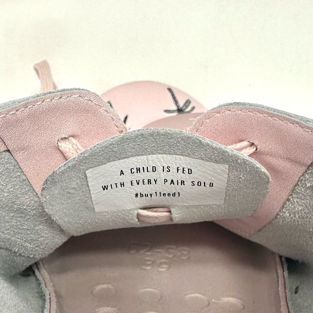 Anothersole Women Flats/Sneakers Sz 8 Pink Leather Palm Tree Print Cushioned New - Picture 14 of 15